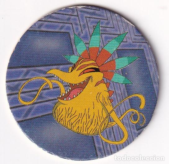 Juguetes antiguos y Juegos de colecci&oacute;n: TAZO DIGIMON SERIE AZUL N&ordm; 84: Vegiemon (A&ntilde;o 2000)
