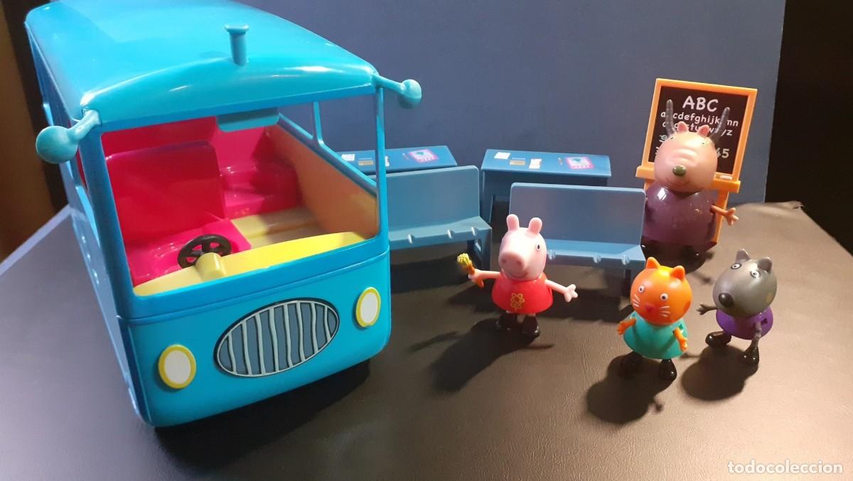 Juguetes antiguos y Juegos de colecci&oacute;n: Autobus Escolar y Escuela Peppa Pig con Sonidos