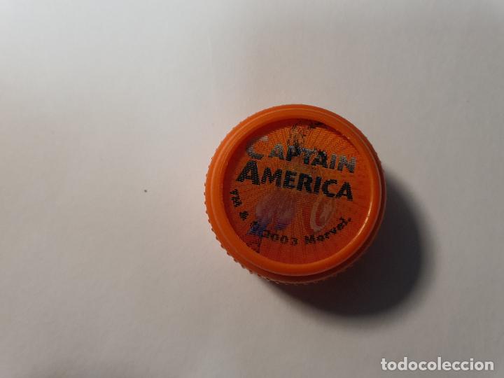 Juguetes antiguos y juegos de colecci&oacute;n: CROMO TAPON MARVEL 2003 -- PEPSI -- N&ordm; CAPTAIN AMERICA