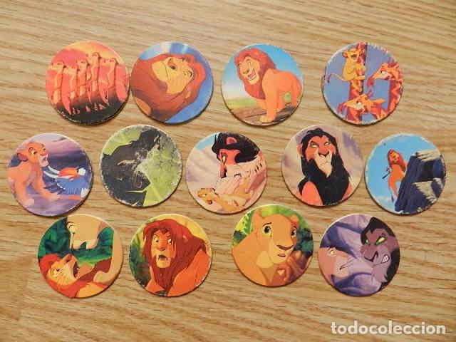 Juguetes antiguos y Juegos de colecci&oacute;n: Lote de 13 Tazos Panini Caps Disney's El rey Le&oacute;n Le roi Lion king leeuwekoning tazo