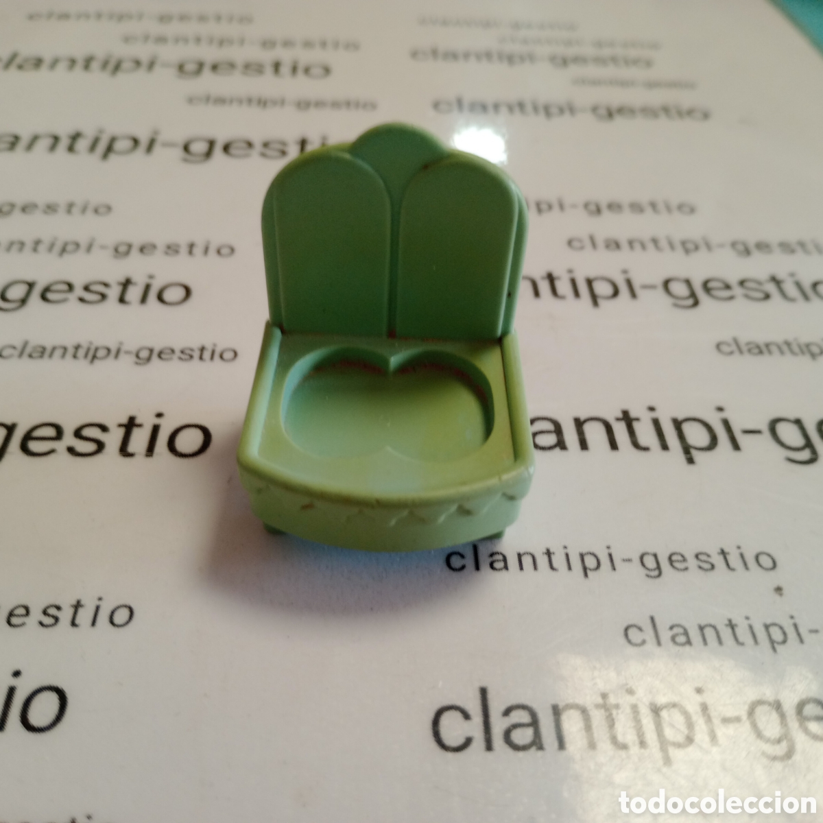 Juguetes antiguos y Juegos de colecci&oacute;n: Silla verde antigua pin y pon mueble