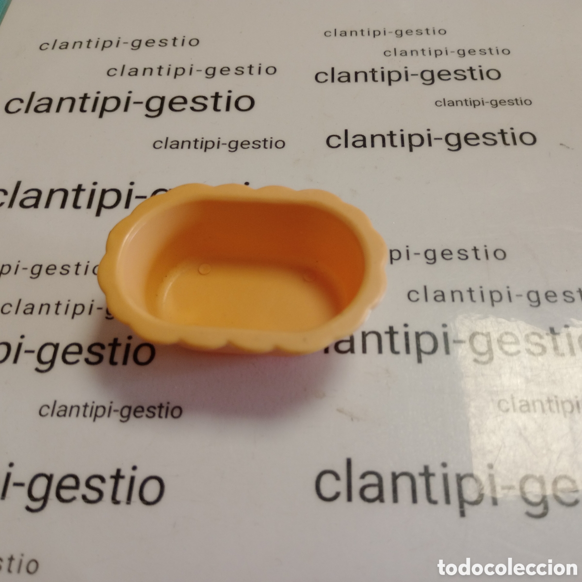 Juguetes antiguos y Juegos de colecci&oacute;n: Ba&ntilde;era mueble ba&ntilde;o WC naranja amarillo pin y pon