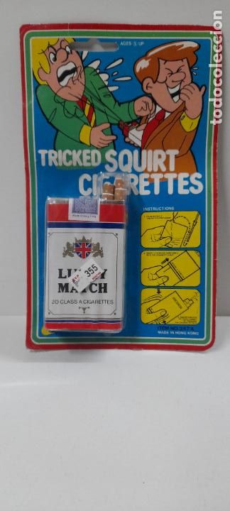 Juguetes antiguos y juegos de colecci&oacute;n: ANTIGUO JUEGO DE BROMA - TRICKED SQUIRT CIGARRETES . JUGUETE DE AGUA . ORIGINAL A&Ntilde;OS 70 / 80