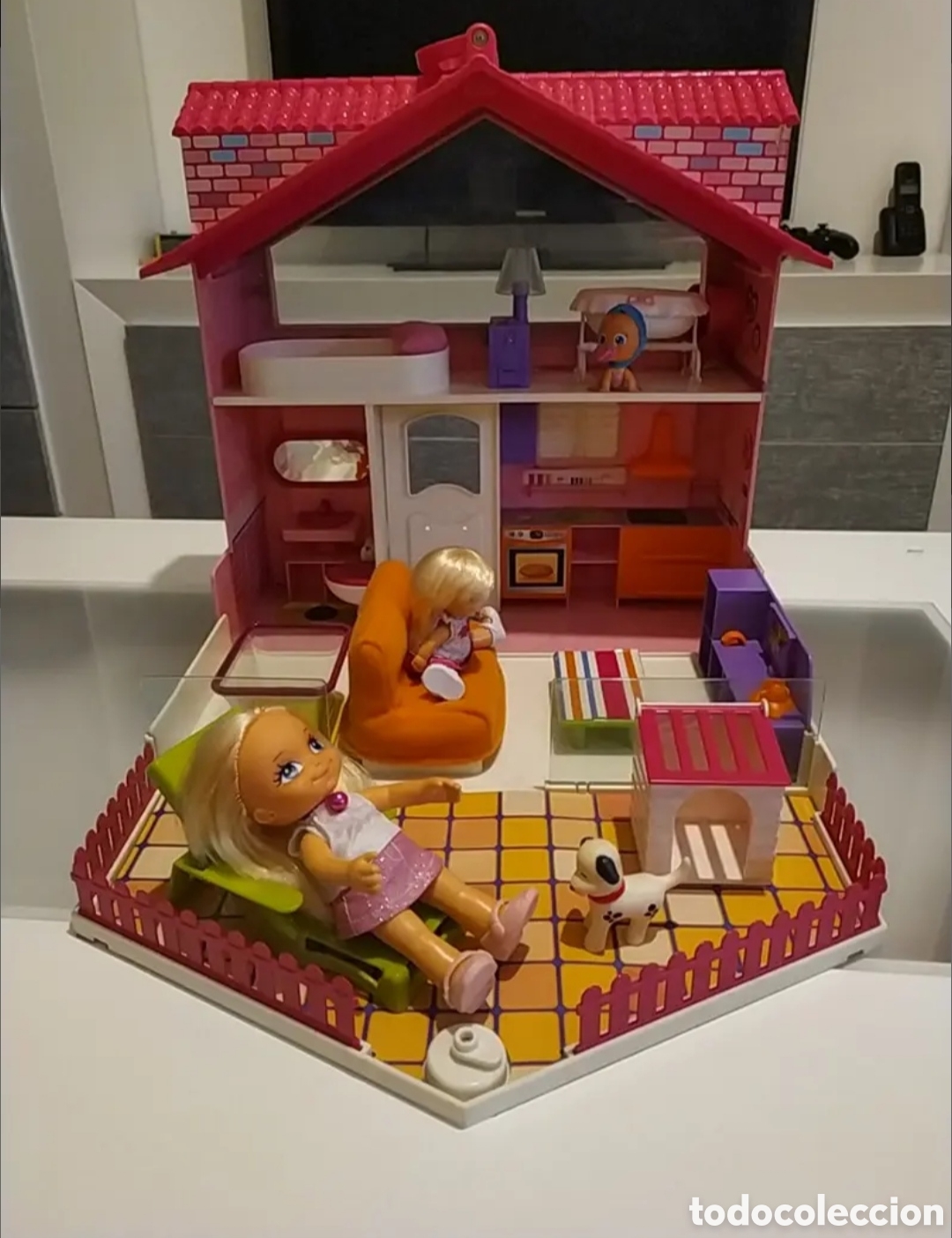 Juguetes antiguos y juegos de colecci&oacute;n: Casa malet&iacute;n de las barriguitas