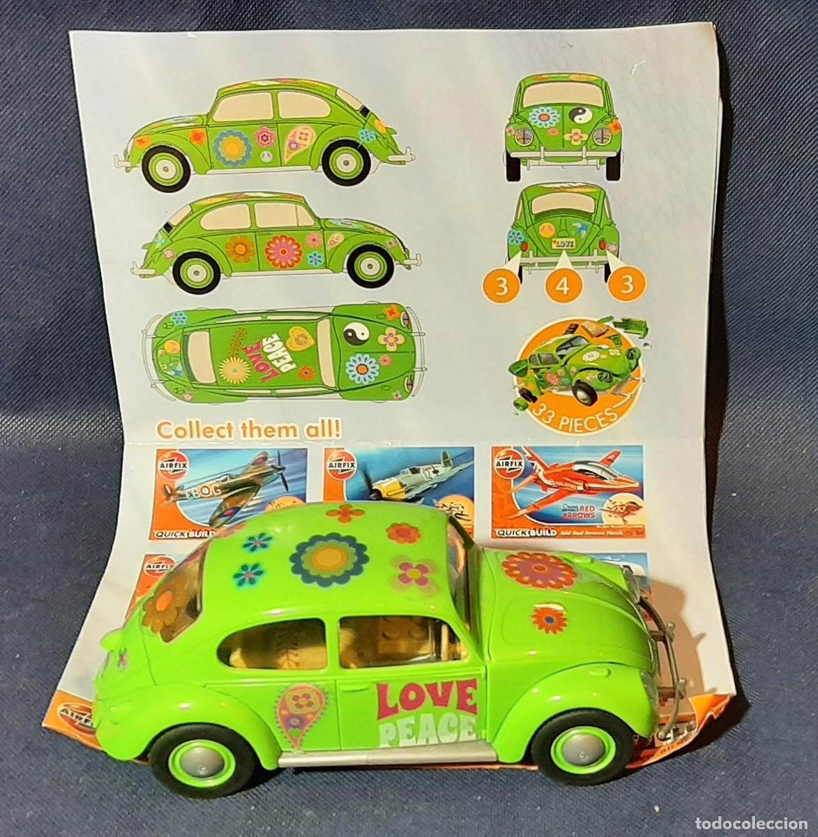 Juguetes antiguos y juegos de colecci&oacute;n: VW Escarabajo Flower-Power...Quick Build...Airfix
