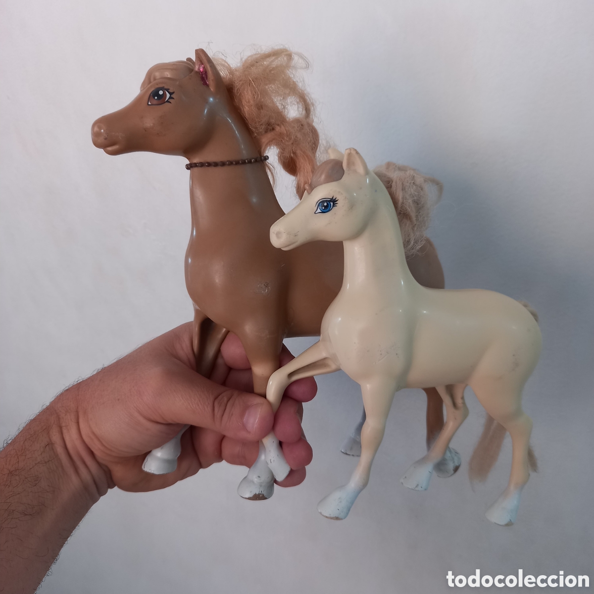 dos caballos caballo juguete muy antiguo raro n - Compra venta en  todocoleccion