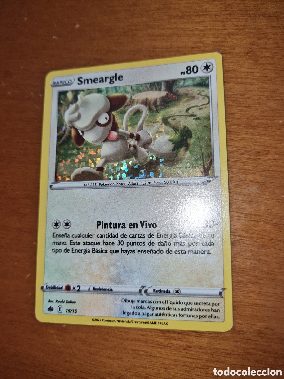 Juguetes antiguos y Juegos de colecci&oacute;n: Carta Pokemon Smeargle brillante McDonald's McDonald