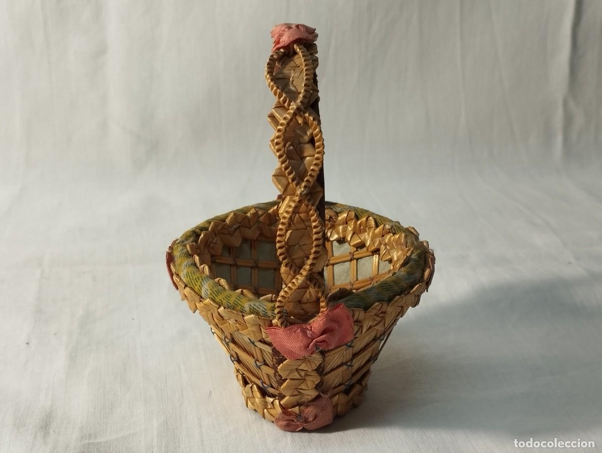 Juguetes antiguos y juegos de colecci&oacute;n: CESTA DE MIMBRE MINI - Foto 4