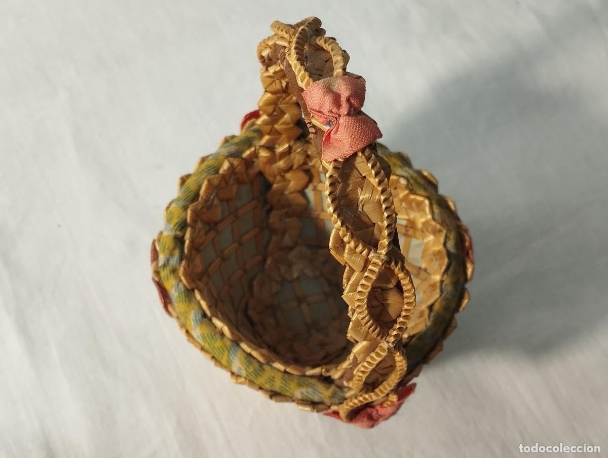 Juguetes antiguos y juegos de colecci&oacute;n: CESTA DE MIMBRE MINI - Foto 5