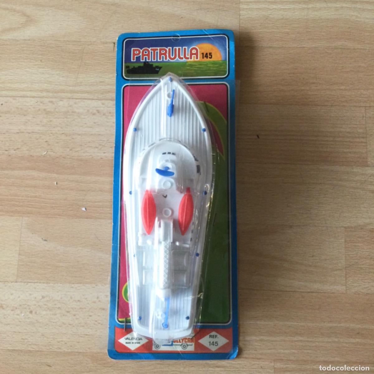 Juguetes antiguos y Juegos de colecci&oacute;n: Barco patrulla. A&ntilde;os 70/80. NUEVO SIN USO