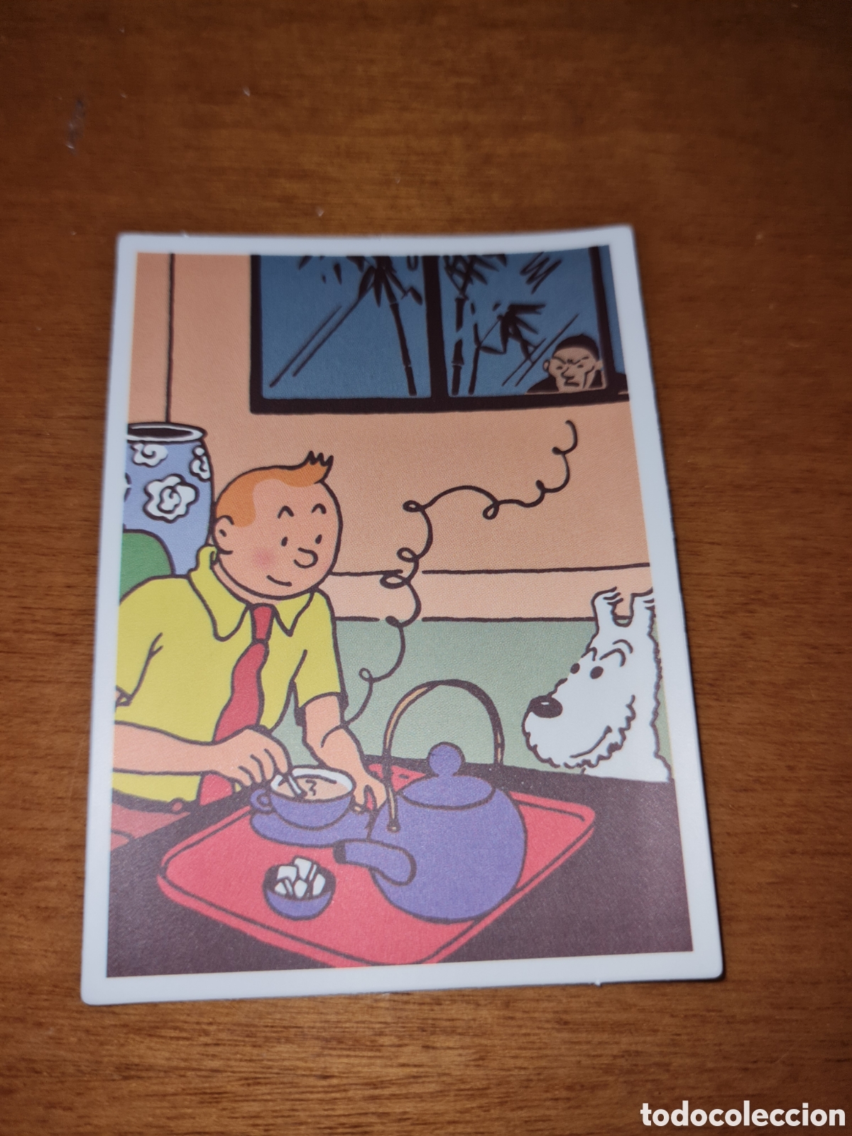 Juguetes antiguos y Juegos de colecci&oacute;n: Pegatina cromo Tintin no kinder no panrico no Phoskitos no bollycao