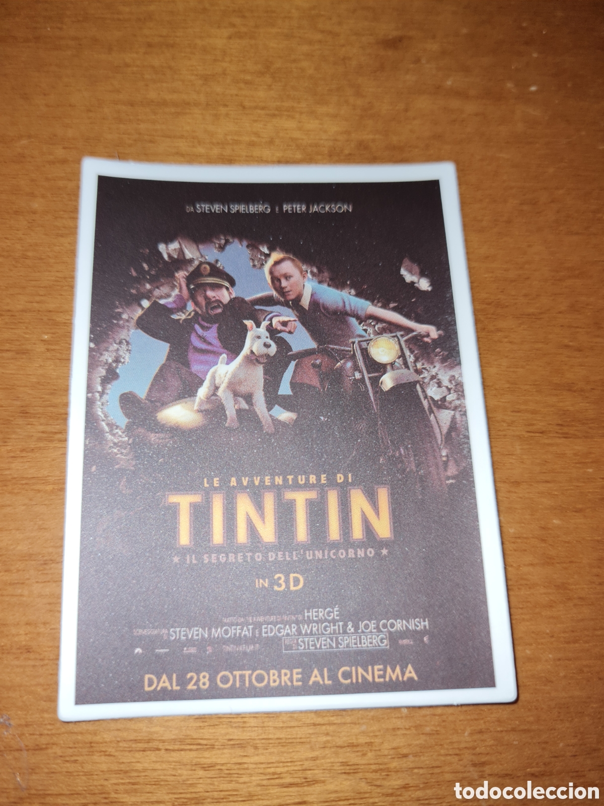 Juguetes antiguos y Juegos de colecci&oacute;n: Pegatina cromo Tintin no kinder no panrico no Phoskitos no bollycao