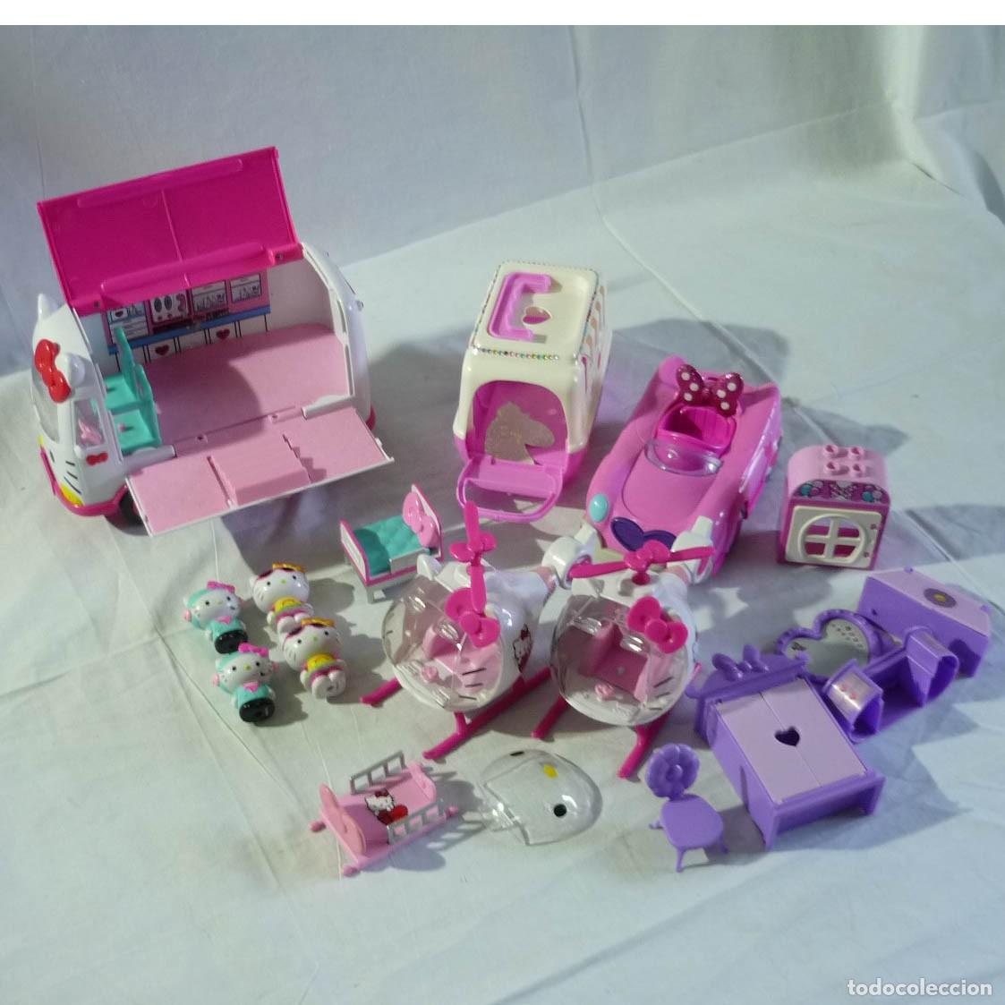 Juguetes antiguos y juegos de colecci&oacute;n: Conjunto de elementos de Hello Kitty - Foto 2