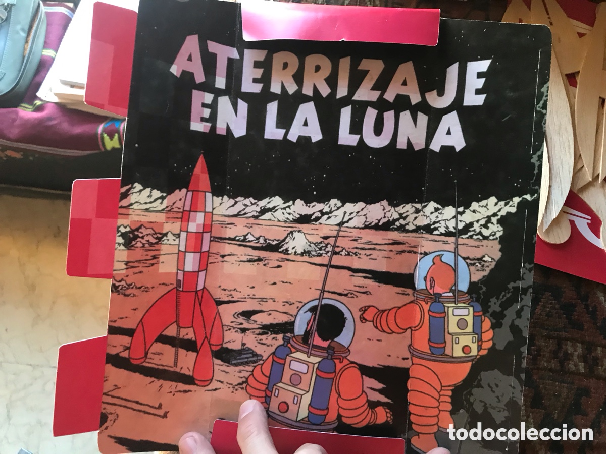 Juguetes antiguos y Juegos de colecci&oacute;n: Aterrizaje en la Luna. Tint&iacute;n. Maqueta para ensamblar.