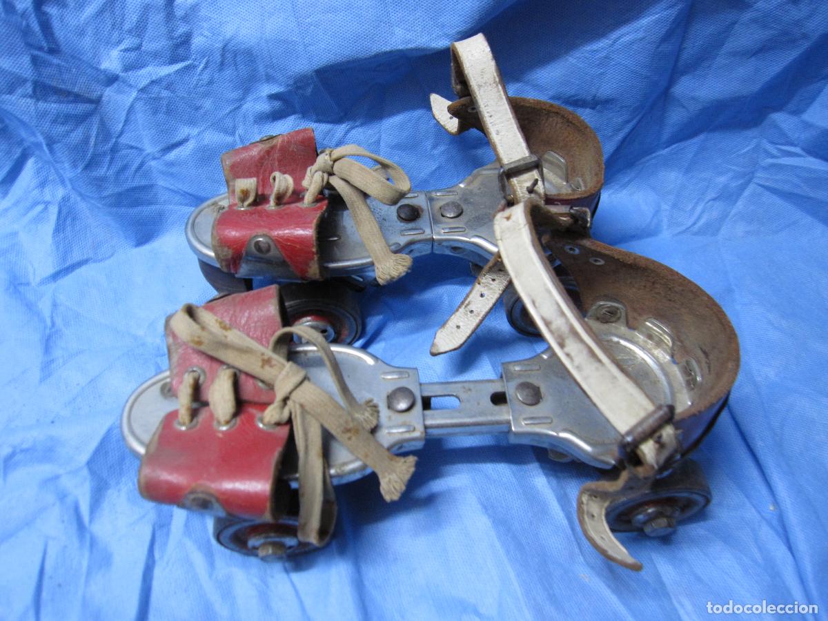 Juguetes antiguos y juegos de colecci&oacute;n: ANTIGUOS PATINES DE HIERRO A&Ntilde;OS 50 MARCA POLAR SOLO