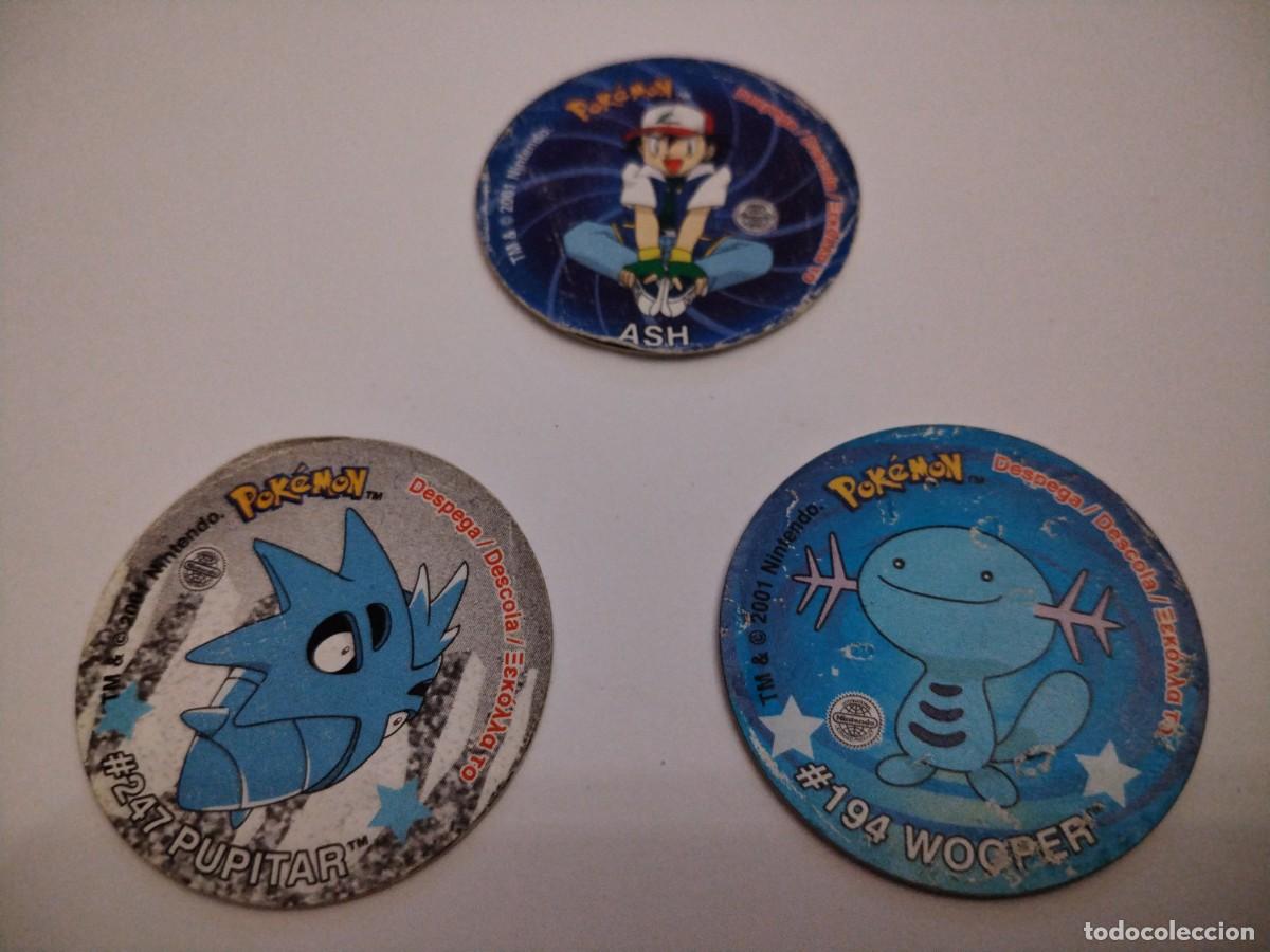 Brinquedos antigos e Jogos de cole&ccedil;&atilde;o: Pok&eacute;mon sticker tazos -CON PEGATINA -MATUTANO