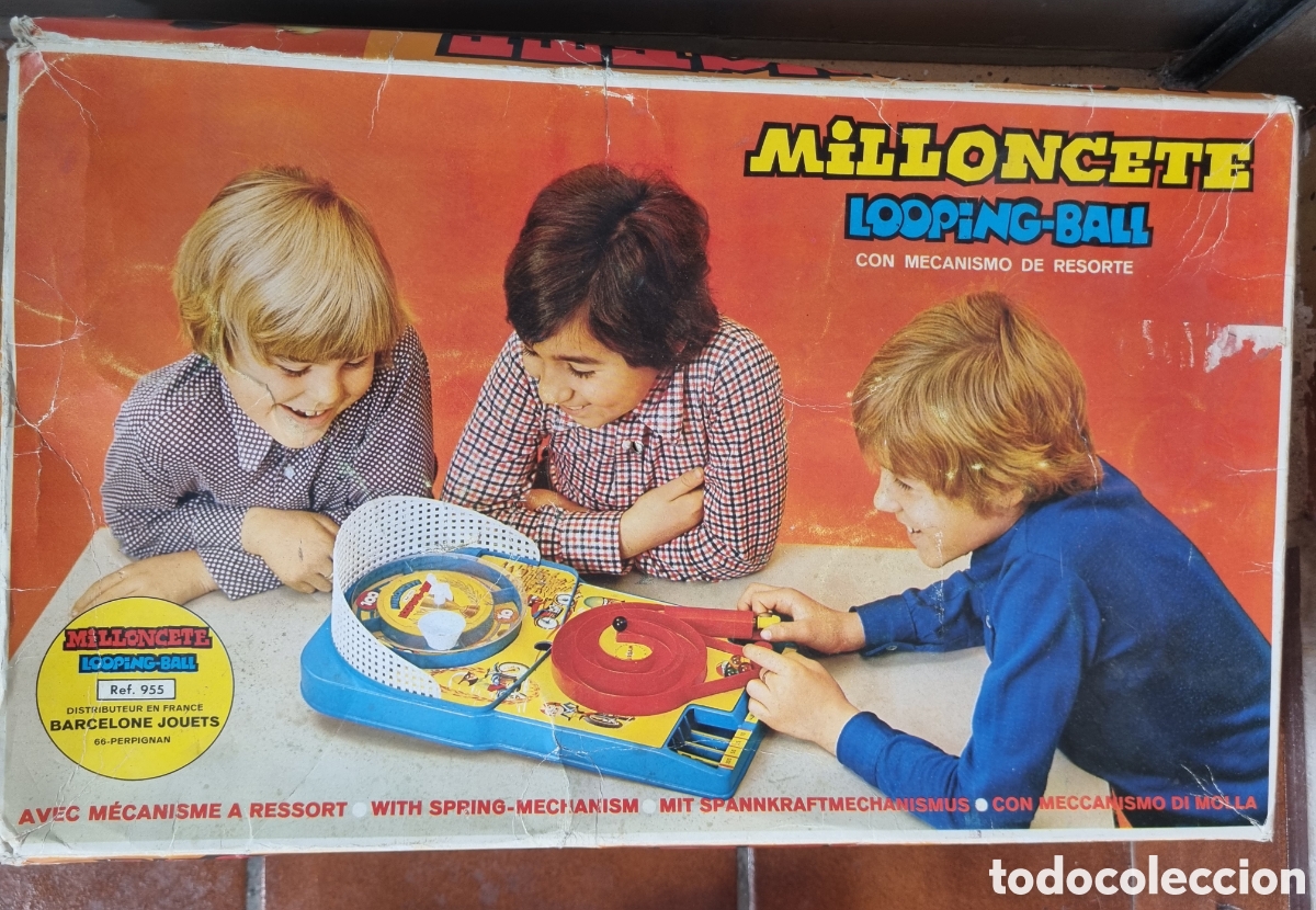 Juguetes antiguos y Juegos de colecci&oacute;n: Juego milloncete de airgam falta las canicas