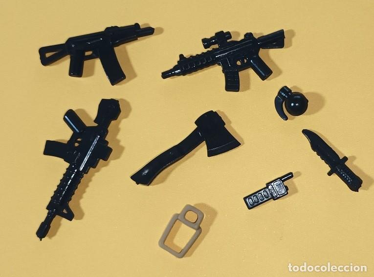 Juguetes antiguos y Juegos de colecci&oacute;n: LOTE DE ARMAS MODERNAS NUEVAS - COMPATIBLES CON LAS MINIFIGURAS TIPO BRICKS y LEGO