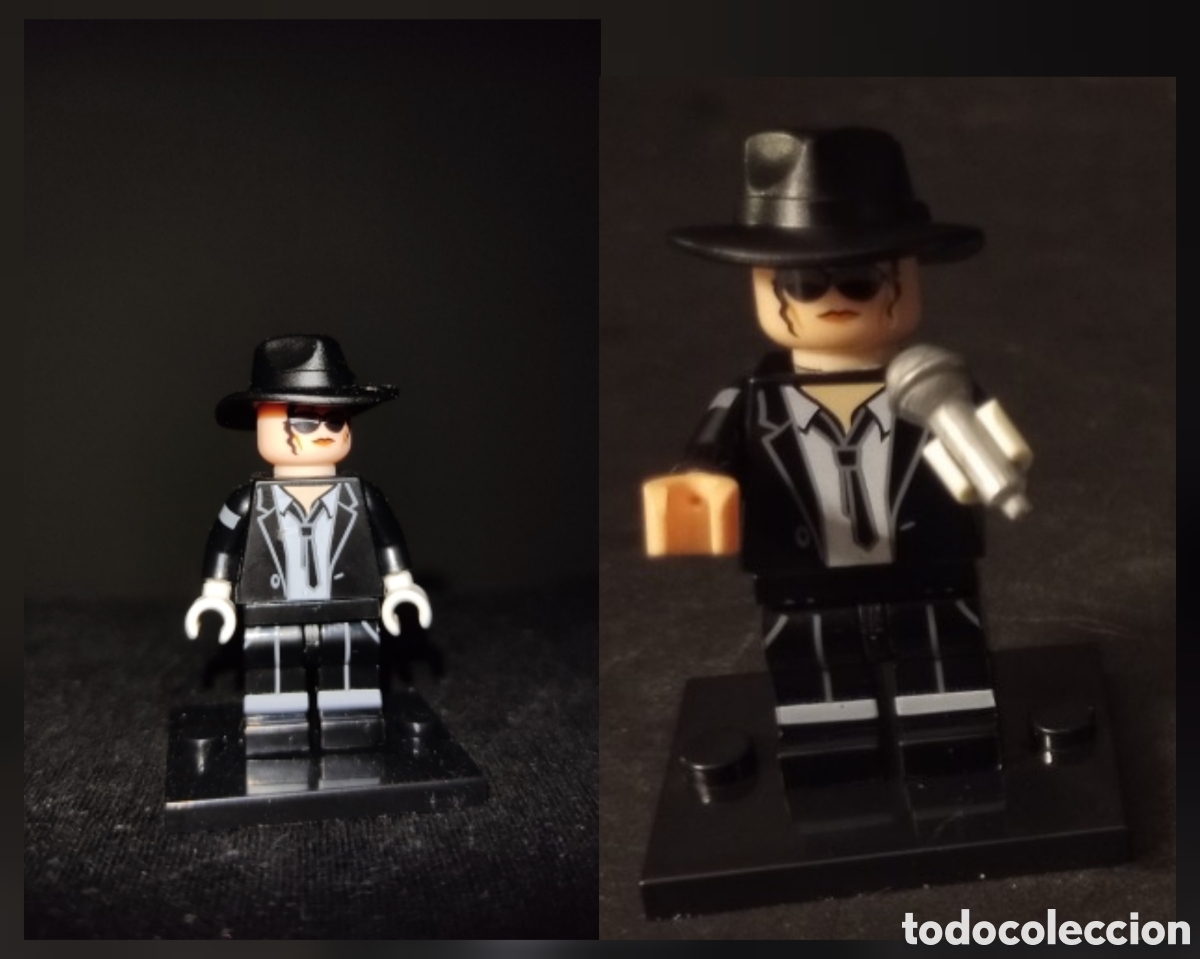 Juguetes antiguos y Juegos de colecci&oacute;n: Michael Jackson minifigura bloques