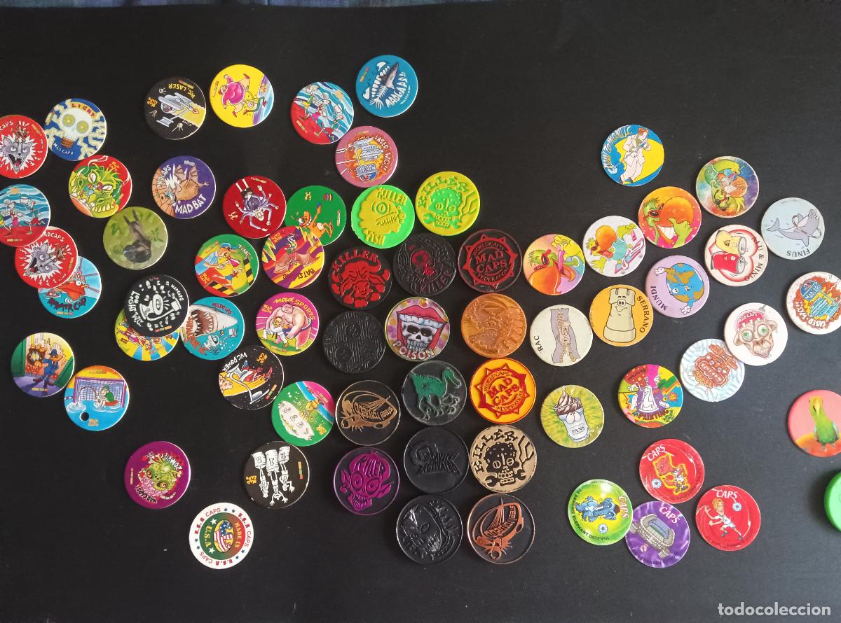 Altes Spielzeug und Spiele: LOTE DE 80 CAPS, MAD, LIGHT, AS, MASTER, SUPER, COOL, LASER, & MUSIC. MADCAPS, TAZOS...