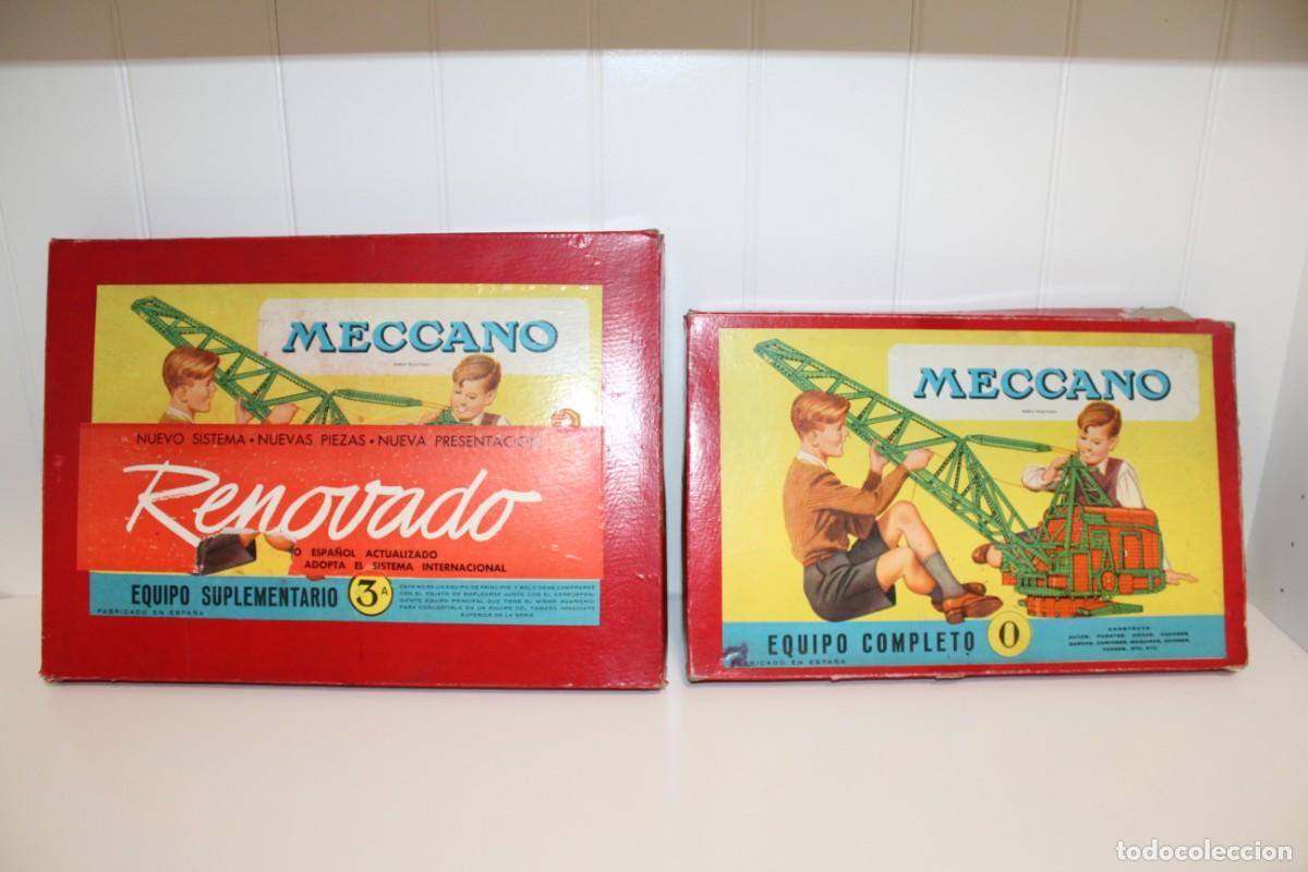 Juguetes antiguos y Juegos de colecci&oacute;n: ANTIGUO MECCANO - EQUIPO COMPLETO 0 - EQUIPO SUPLEMENTO 3A - INCOMPLETOS - FABRICADO EN ESPA&Ntilde;A