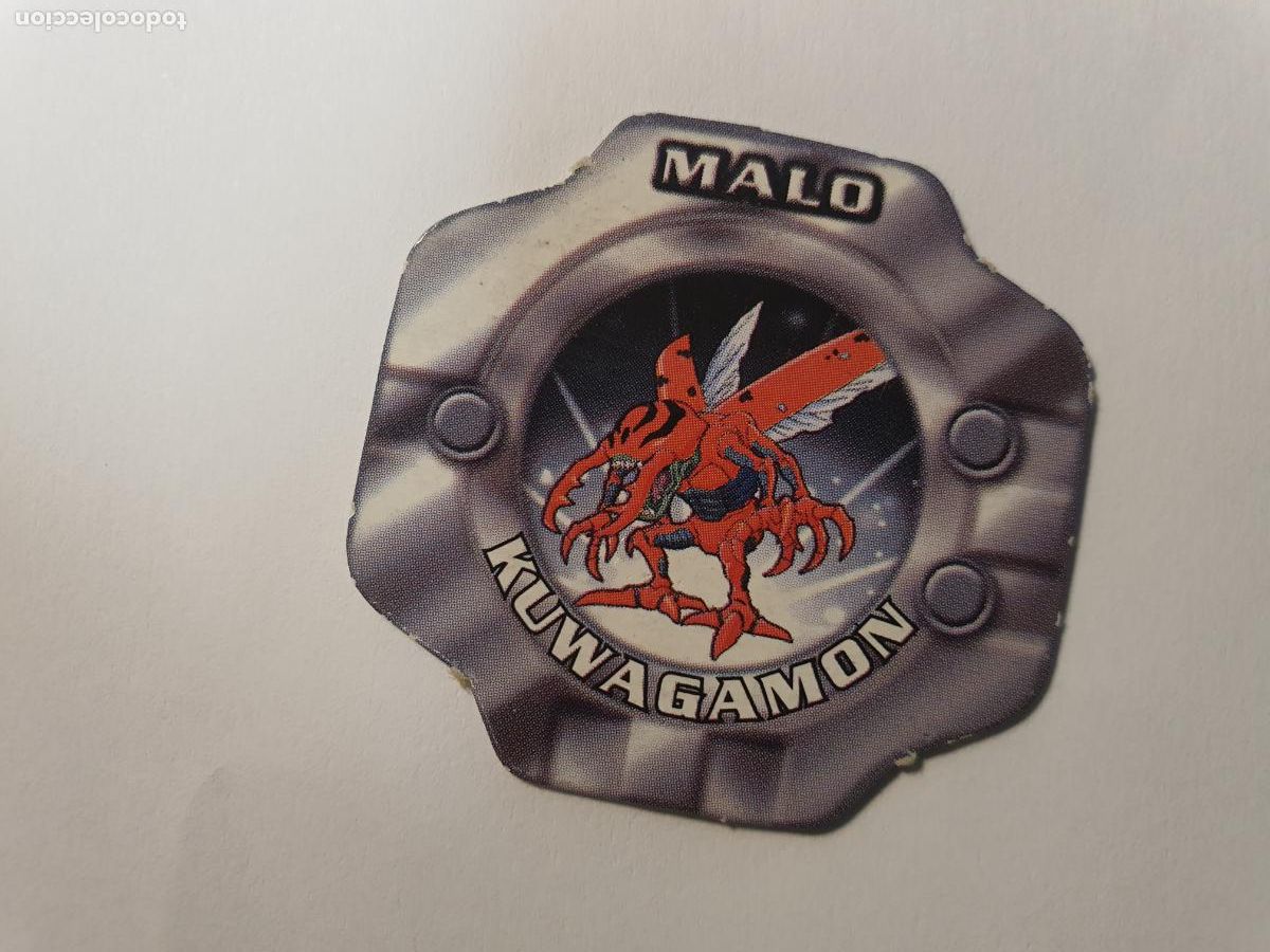 Juguetes antiguos y Juegos de colecci&oacute;n: TAZO DIGIMON 2000 - RELOJ CHICLE VIDAL - N&ordm; KUWAGAMON