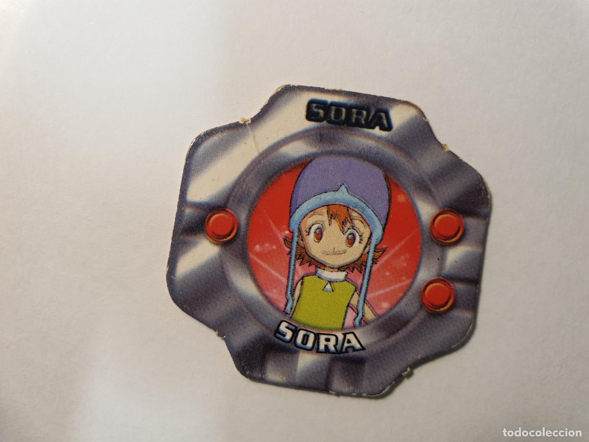 Juguetes antiguos y Juegos de colecci&oacute;n: TAZO DIGIMON 2000 - RELOJ CHICLE VIDAL - N&ordm; SORA