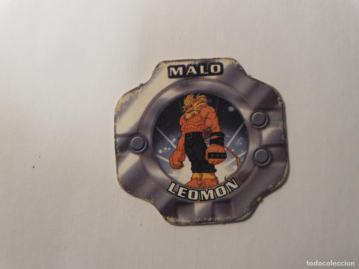 Juguetes antiguos y Juegos de colecci&oacute;n: TAZO DIGIMON 2000 - RELOJ CHICLE VIDAL - N&ordm; LEOMON
