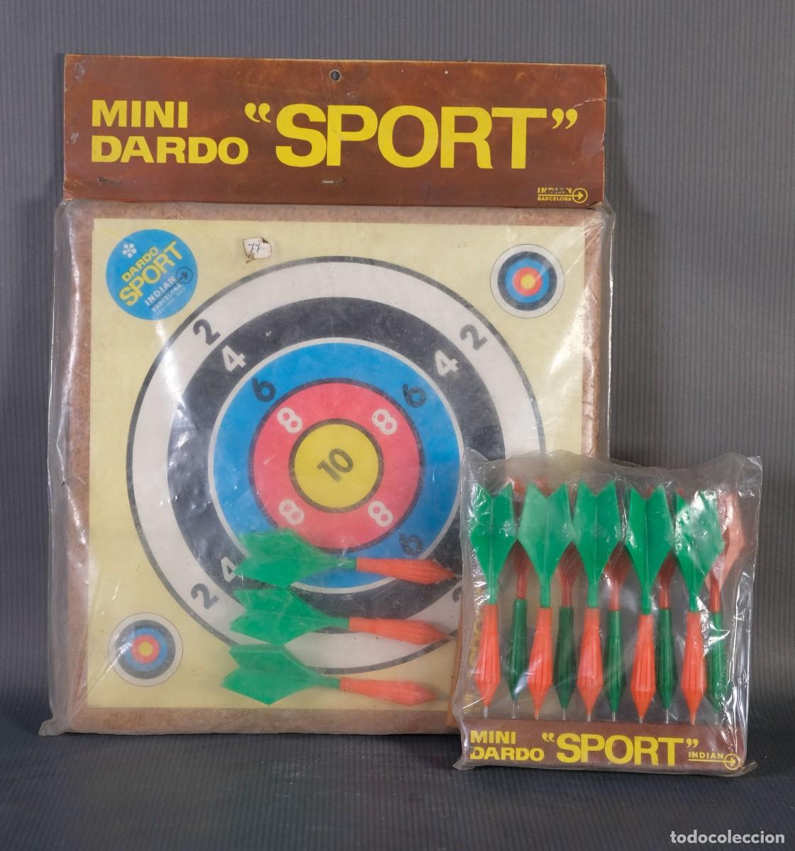 Brinquedos antigos e Jogos de cole&ccedil;&atilde;o: Antiguo juguete, Mini dardo Sport, de la marca Indian Barcelona con 10 dardos extras
