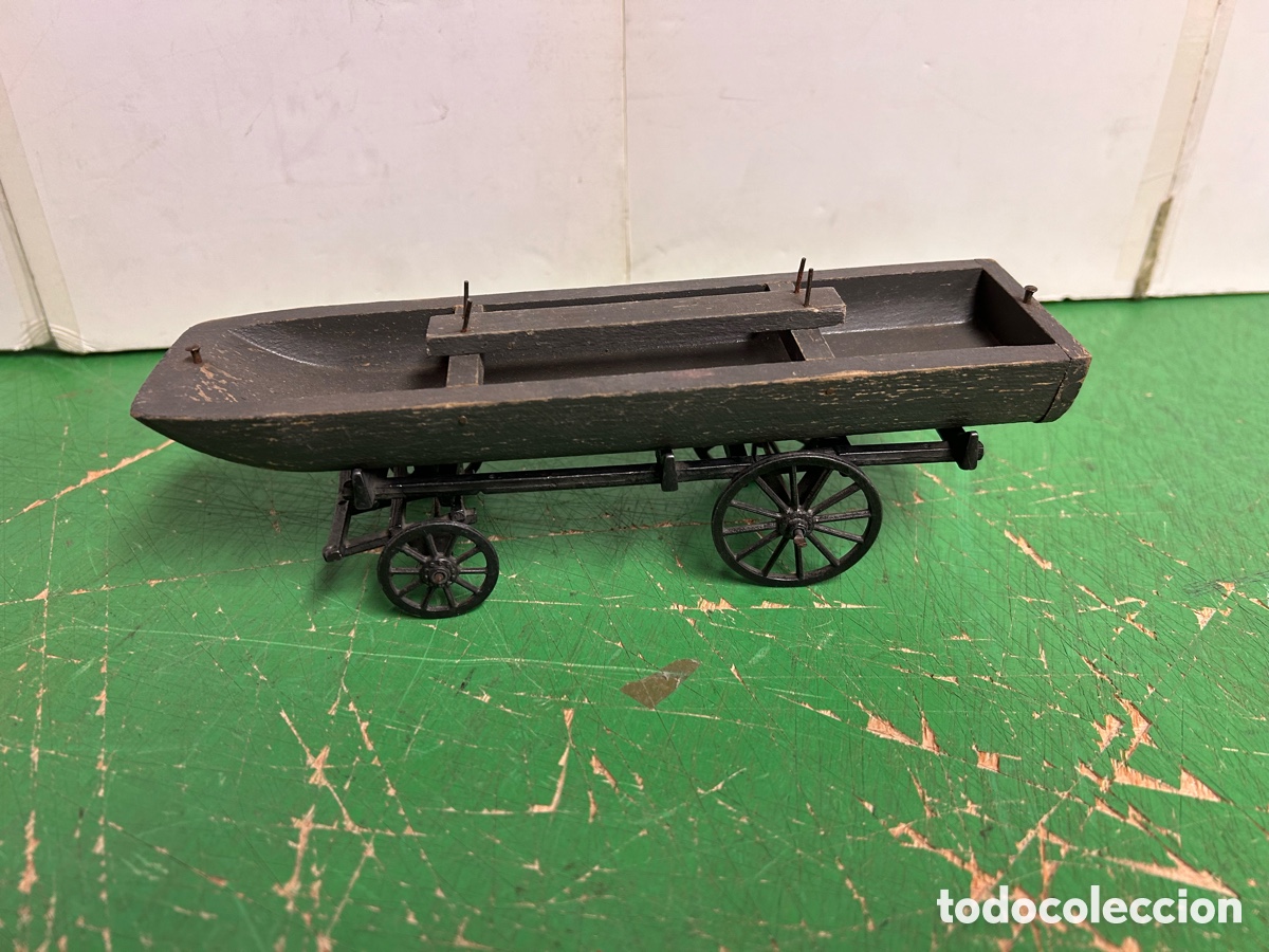 Altes Spielzeug und Spiele: ANTIGUA CARRETA METAL MADERA