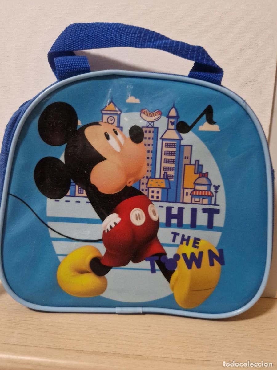 Juguetes antiguos y juegos de colecci&oacute;n: Bolsa merienda/neceser Mickey Mouse