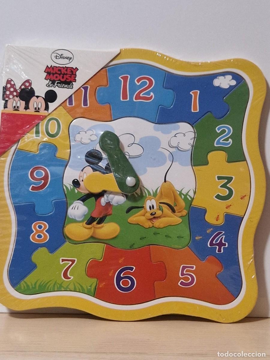 Juguetes antiguos y juegos de colecci&oacute;n: PUZZLE RELOJ MICKEY MOUSE
