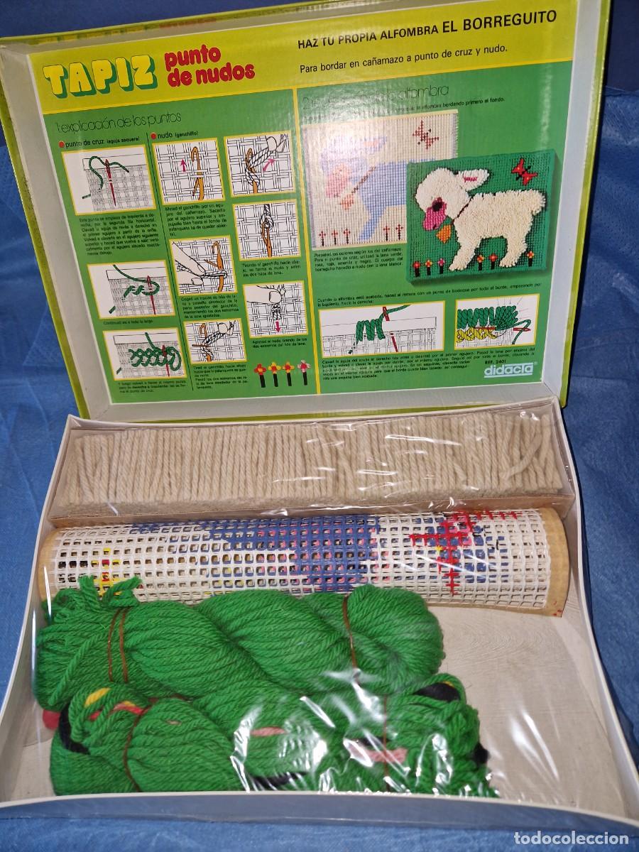 Juguetes antiguos y Juegos de colecci&oacute;n: JUEGO DE COSTURA TAPIZ - PUNTO DE NUDOS- DE DIDACTA - HAZ TU PROPIA ALFOMBRA