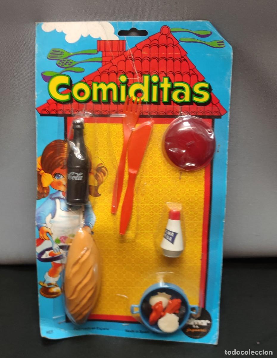 Juguetes antiguos y Juegos de colecci&oacute;n: Antiguo bl&iacute;ster de Comiditas de Talmar