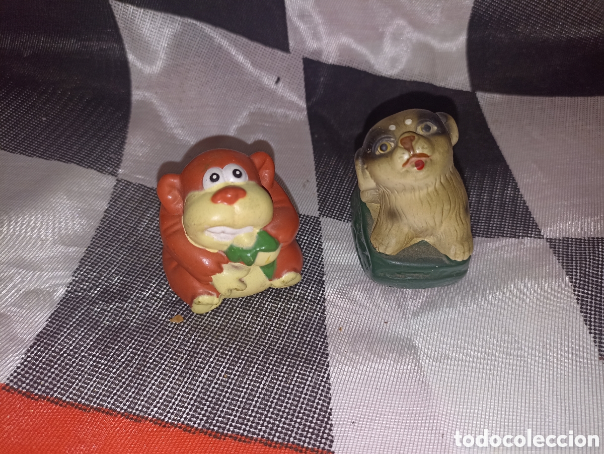 Juguetes antiguos y Juegos de colecci&oacute;n: 2 Sacapuntas con forma de animal, antiguo