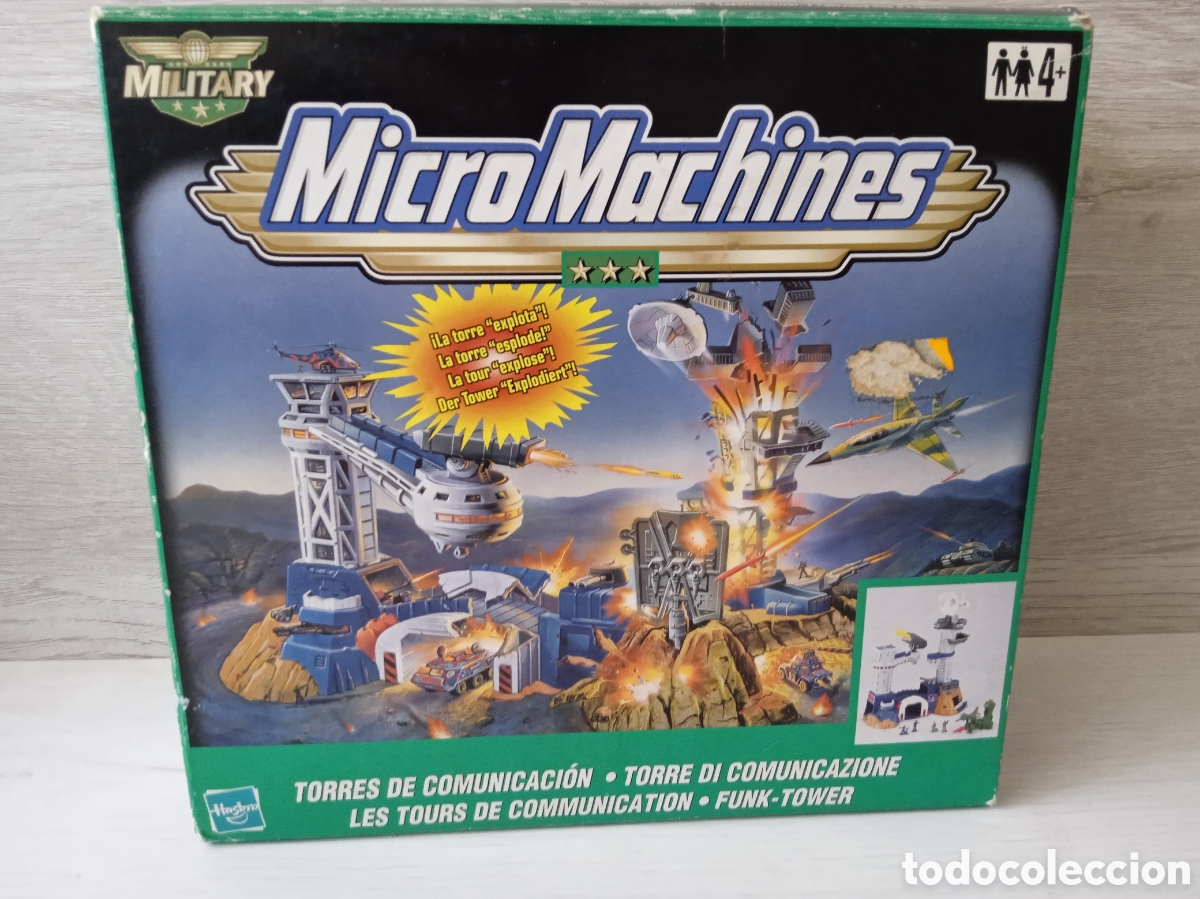 Juguetes antiguos y Juegos de colecci&oacute;n: MICROMACHINES MILITARY TORRES COMUNICACION COBRA HASBRO