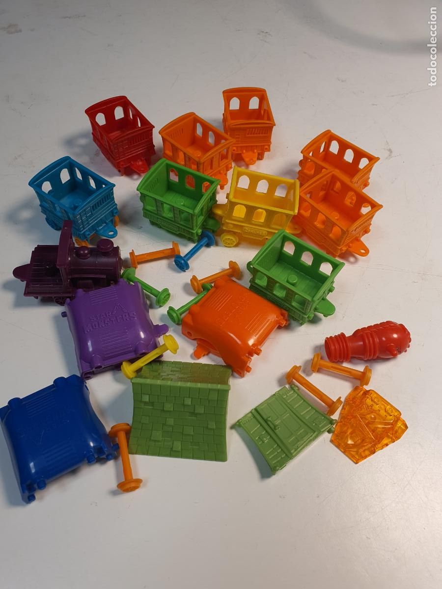 Antique Toys and Collectible Games: LOTE FIGURA JUGUETE ZOMLINGS - ACCESORIOS CASA TREN VAGONETA