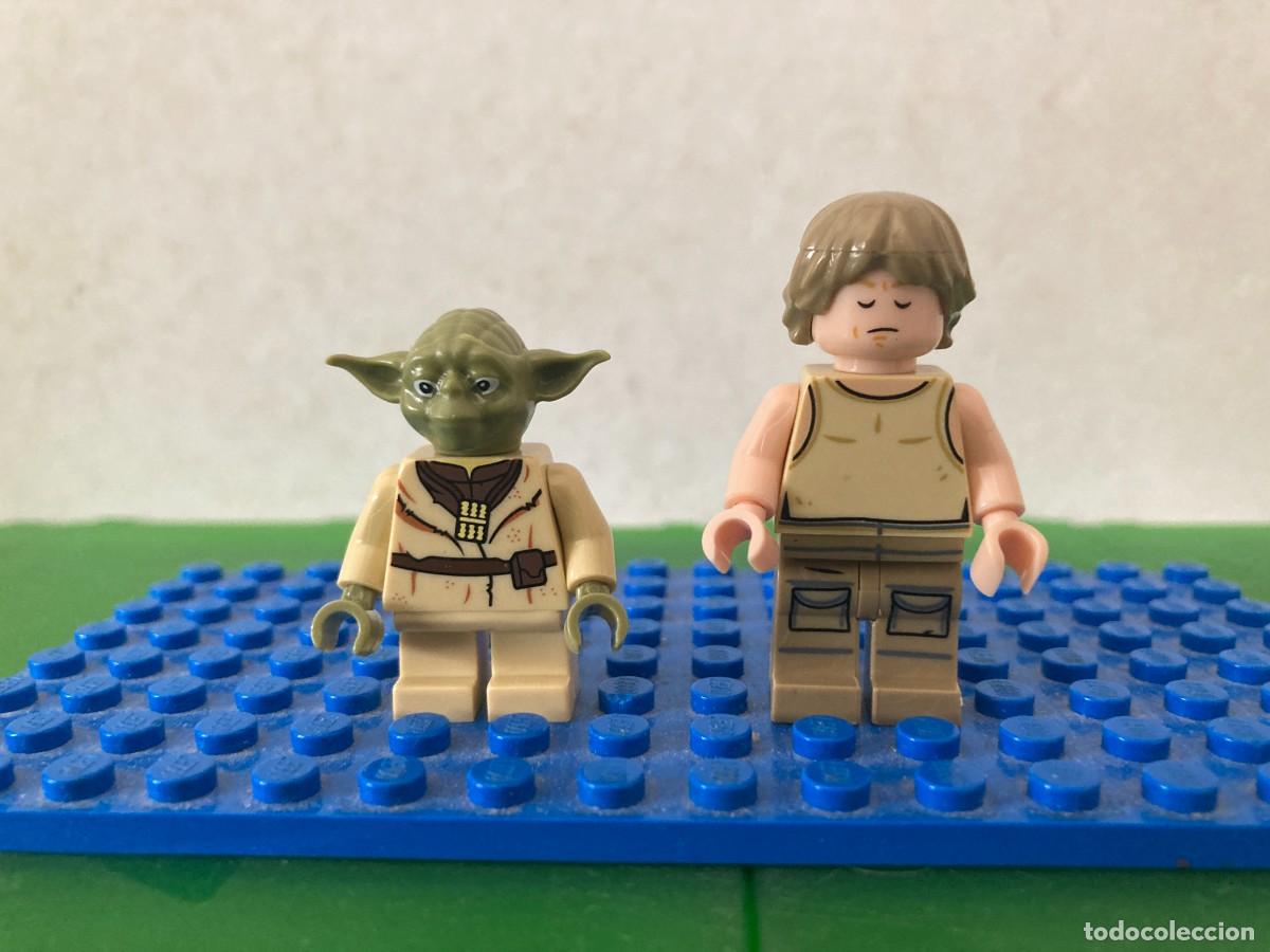 Juguetes antiguos y Juegos de colecci&oacute;n: Minifigura Star Wars Luke y Yoda en Dagobah