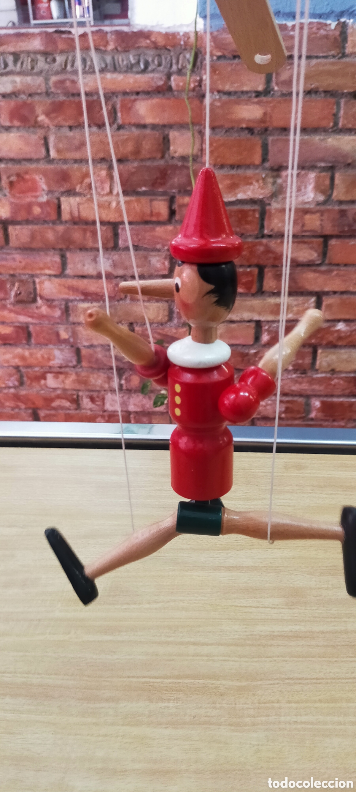 Juguetes antiguos y Juegos de colecci&oacute;n: Marioneta Pinocho, mastro geppetto