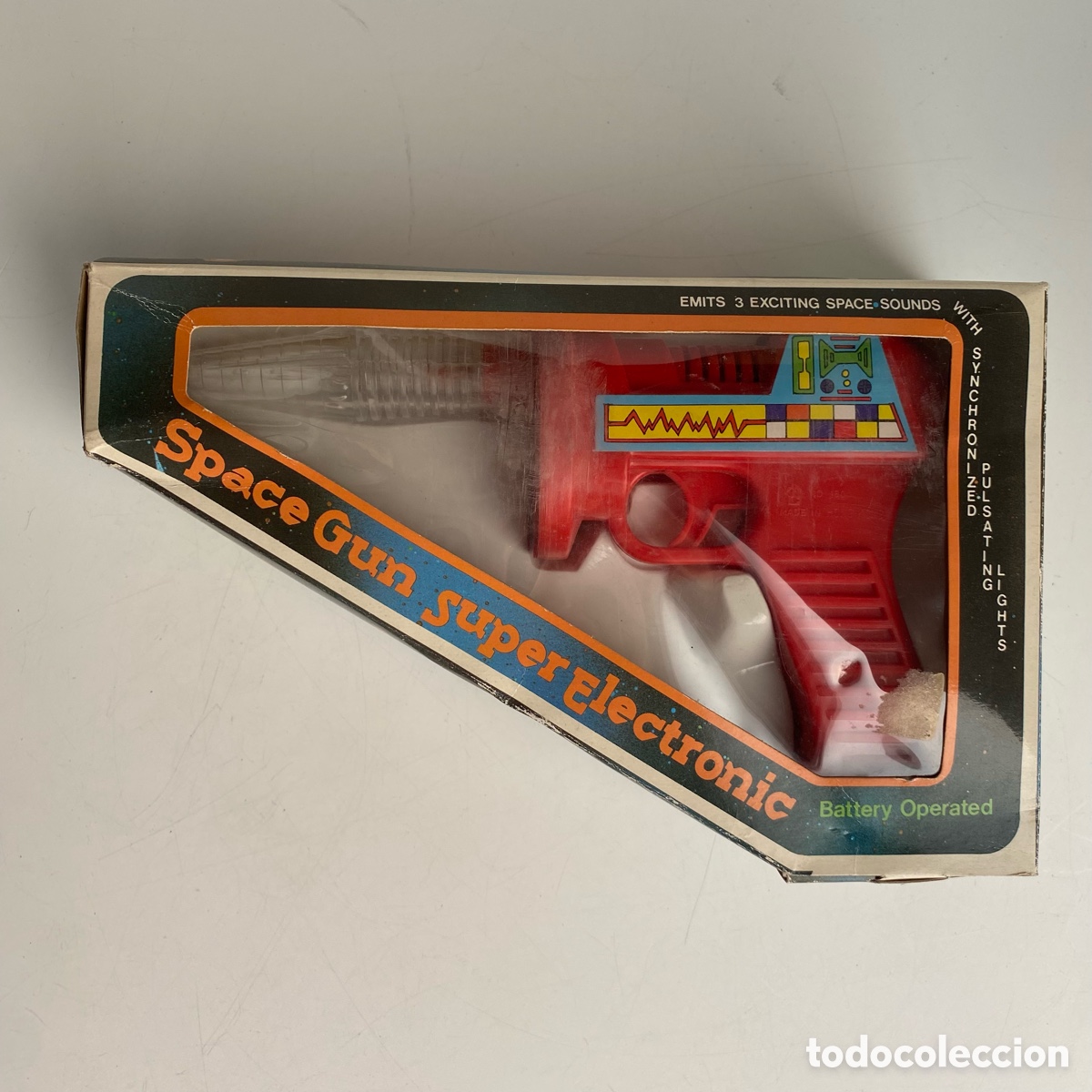 Juguetes antiguos y juegos de colecci&oacute;n: pistola del espacio a&ntilde;os 80 super electronic space gun