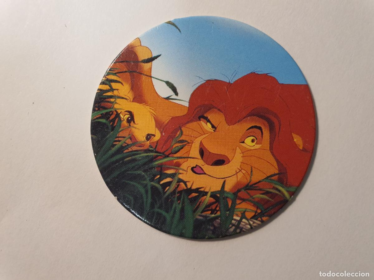 Juguetes antiguos y Juegos de colecci&oacute;n: TAZO PANINI CAPS - DISNEY EL REY LEON - TRASERA LEEUWEKONING - N&ordm; 7