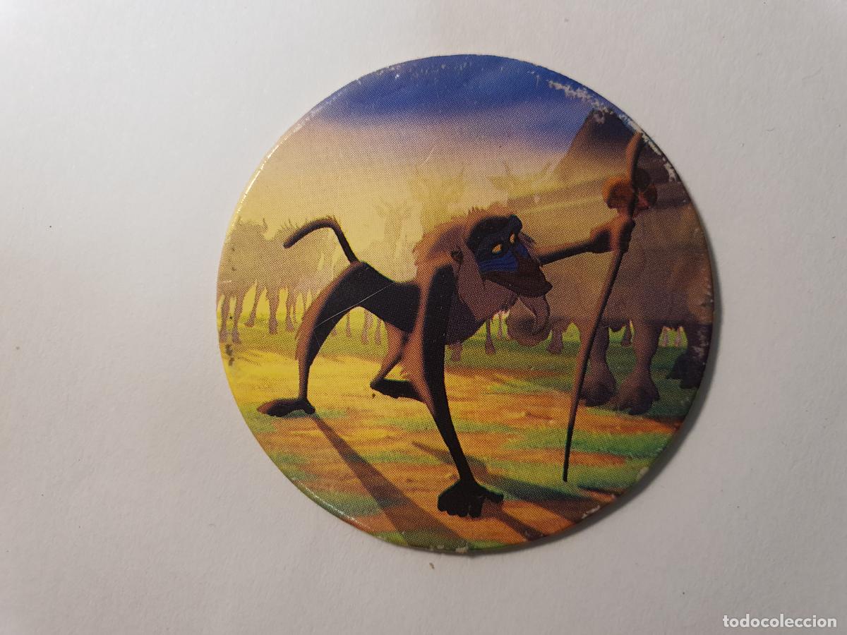 Juguetes antiguos y Juegos de colecci&oacute;n: TAZO PANINI CAPS - DISNEY EL REY LEON - TRASERA LEEUWEKONING - N&ordm; 3