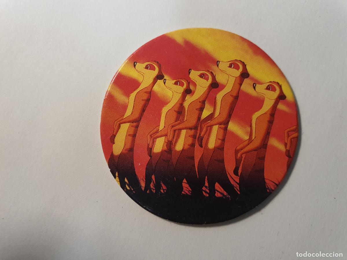 Juguetes antiguos y Juegos de colecci&oacute;n: TAZO PANINI CAPS - DISNEY EL REY LEON - TRASERA ROI LION - N&ordm; 1