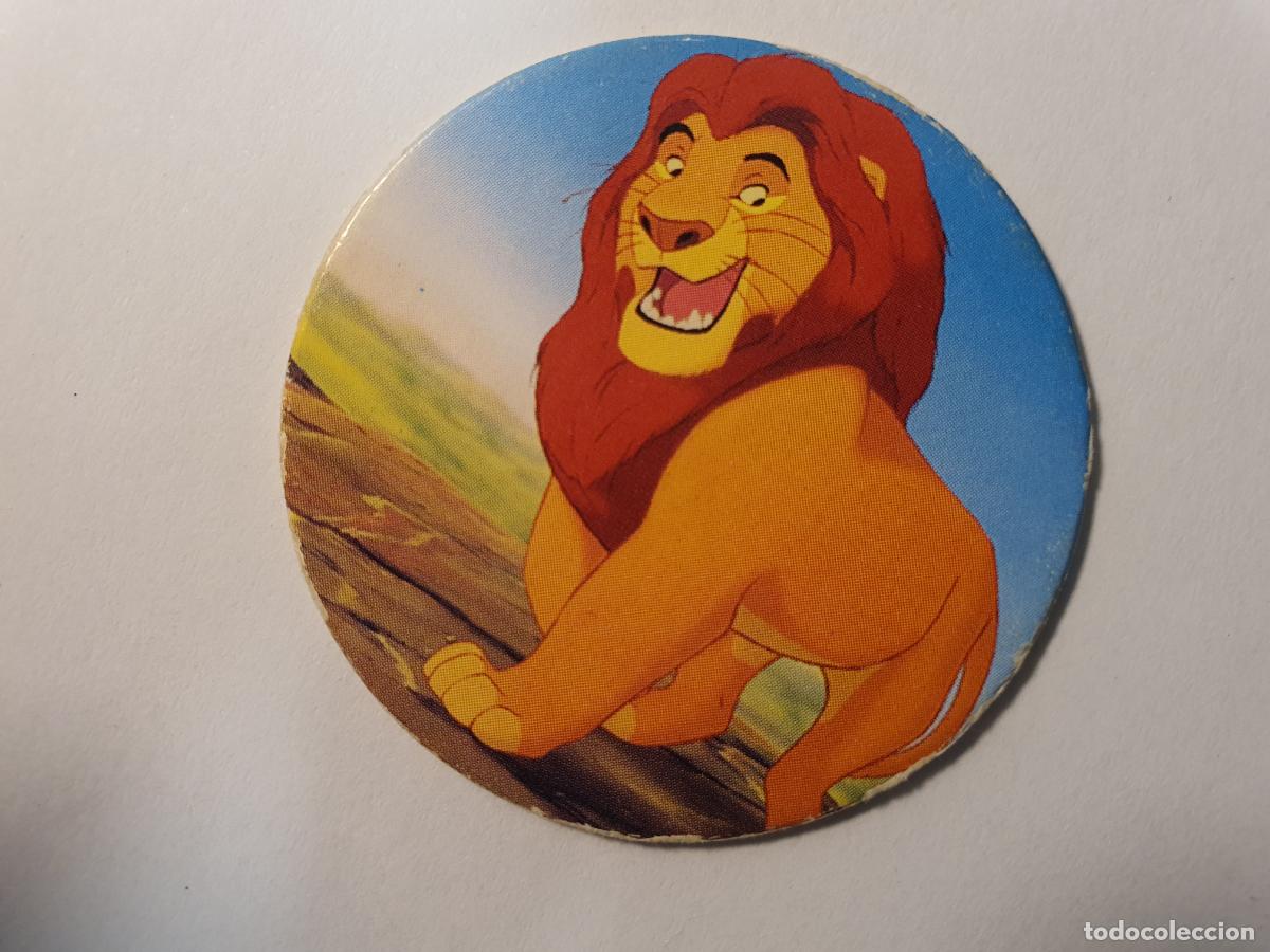 Juguetes antiguos y Juegos de colecci&oacute;n: TAZO PANINI CAPS - DISNEY EL REY LEON - TRASERA ROI LION - N&ordm; 6