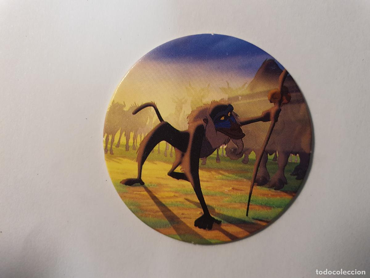 Juguetes antiguos y Juegos de colecci&oacute;n: TAZO PANINI CAPS - DISNEY EL REY LEON - TRASERA ROI LION - N&ordm; 3