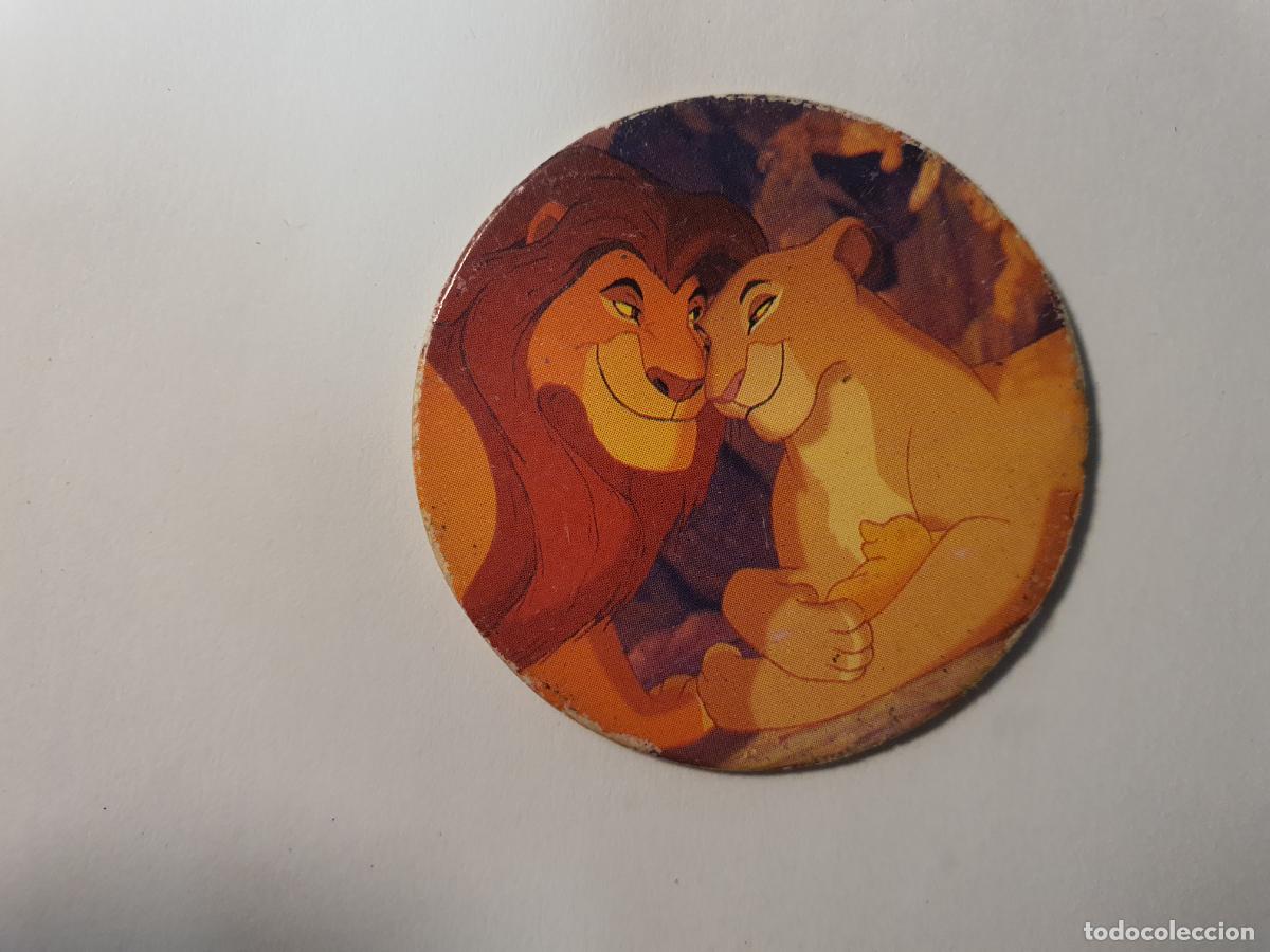 Juguetes antiguos y Juegos de colecci&oacute;n: TAZO PANINI CAPS - DISNEY EL REY LEON - TRASERA ROI LION - N&ordm; 4