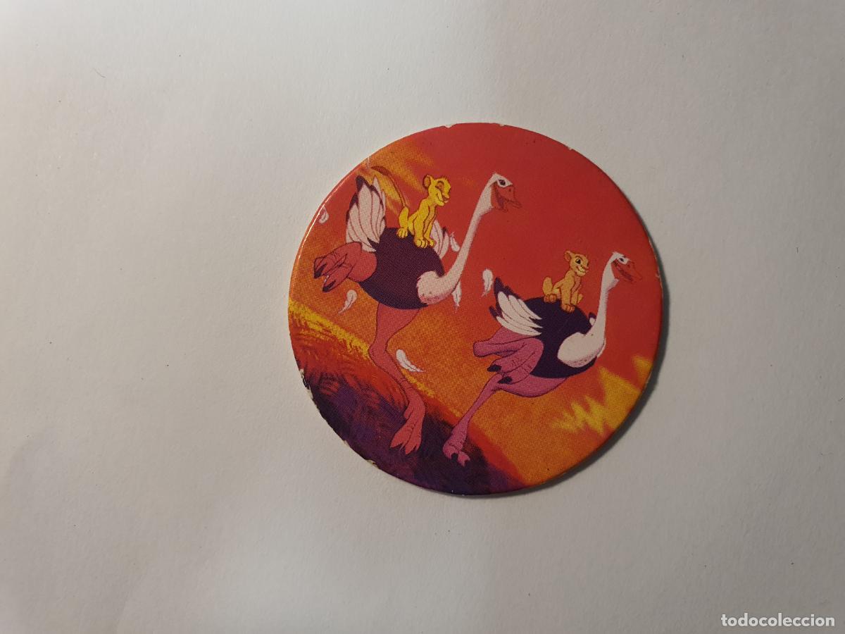Juguetes antiguos y Juegos de colecci&oacute;n: TAZO PANINI CAPS - DISNEY EL REY LEON - TRASERA ROI LION - N&ordm; 12
