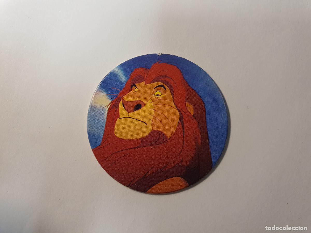Juguetes antiguos y Juegos de colecci&oacute;n: TAZO PANINI CAPS - DISNEY EL REY LEON - TRASERA ROI LION - N&ordm; 2