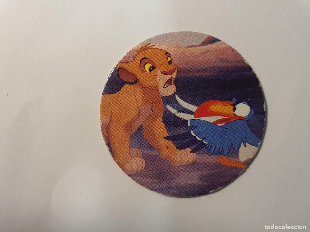 Juguetes antiguos y Juegos de colecci&oacute;n: TAZO PANINI CAPS - DISNEY EL REY LEON - TRASERA ROI LION - N&ordm; 16