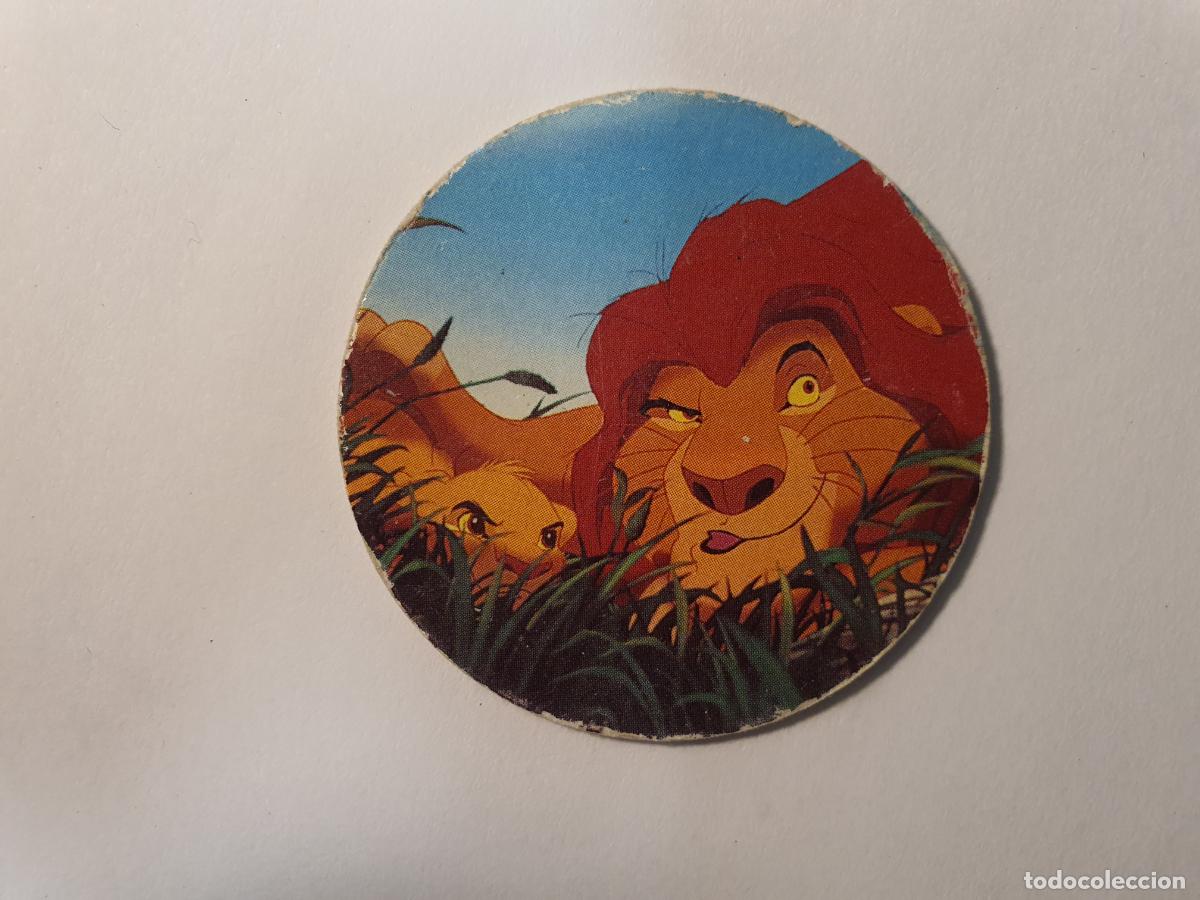 Juguetes antiguos y Juegos de colecci&oacute;n: TAZO PANINI CAPS - DISNEY EL REY LEON - TRASERA ROI LION - N&ordm; 7